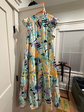 CROSBY by Mollie Burch Pastel Abstract Button-Front Top